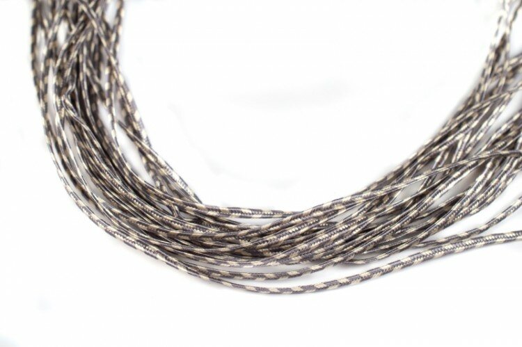 Cутаж 3мм, цвет ST1030 Smog/Linen (серый/бежевый), 1 метр