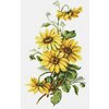 Желтые цветы #BM3003 Luca-S Набор для вышивания 17.5 x 30.5 см Счетный крест - изображение