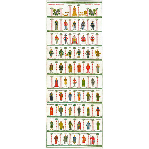 короли 30 3279 haandarbejdets fremme набор для вышивания 46 х 115 см счетный крест Набор для вышивания: Короли 46 x 115 см HAANDARBEJDETS FREMME 30-3279