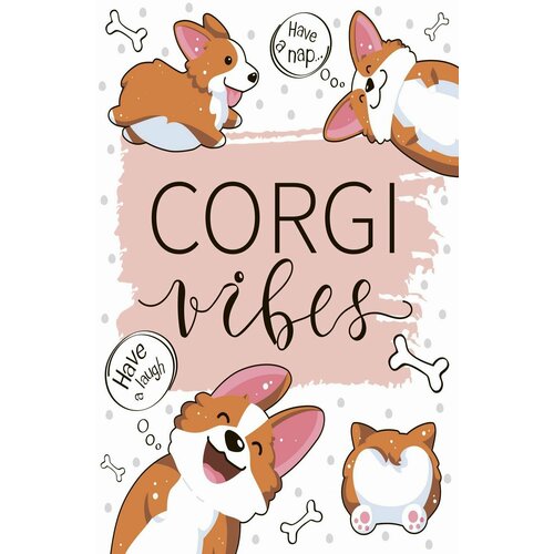 Блокнот Malamalama позитивного настроения Corgi Vibes 68946-9 445₽