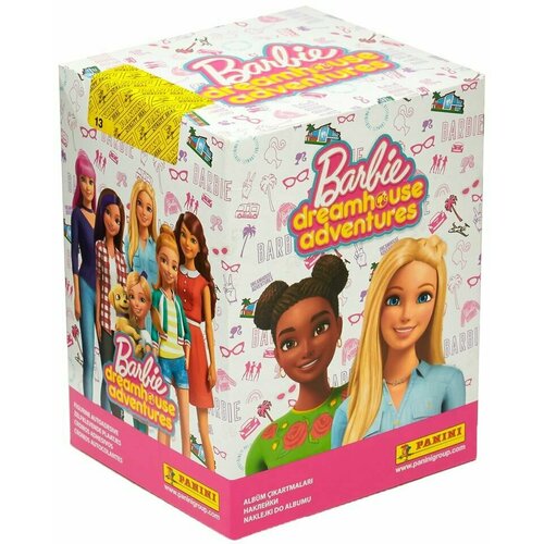 альбом barbie приключения в доме мечты Бокс с наклейками Panini Барби Barbie Приключения в доме мечты 50 пакетиков 300 наклеек х 2шт