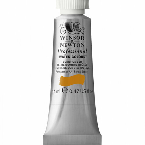 Winsor&Newton Акварель Artists', жженая умбра 14мл sela25