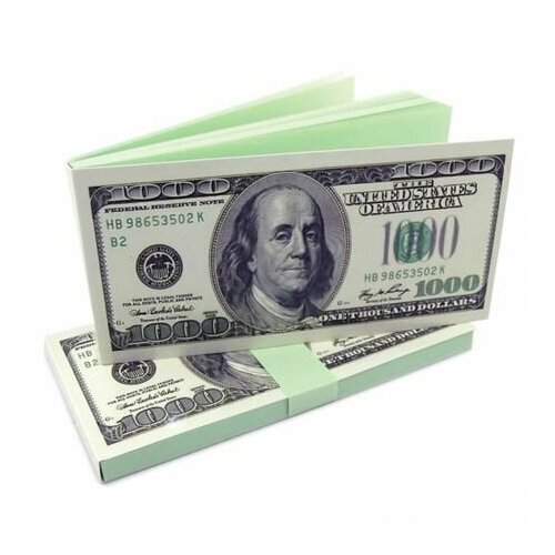 Блокнот для записей 1000 долларов 269₽