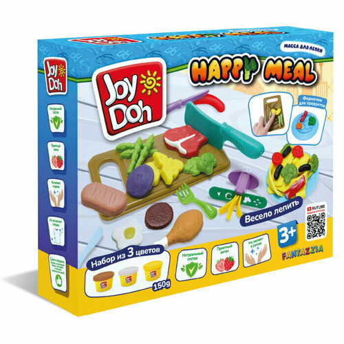 Масса для лепки Joy Doh набор HAPPY MEAL Обед на всю семью MEAL-150 pot