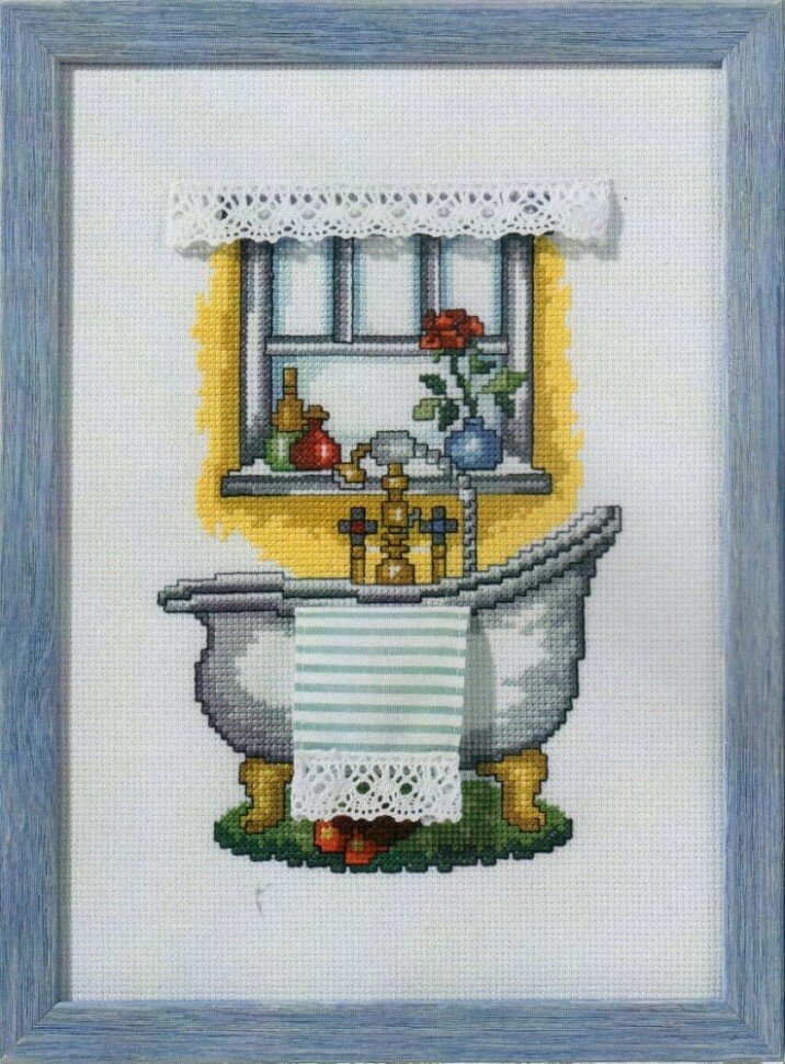 Ванна #92-1155 Permin Набор для вышивания 20 x 28 см Счетный крест