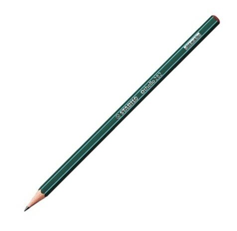 Stabilo Чернографитовый карандаш "Othello", цвет корпуса зеленый, 3H