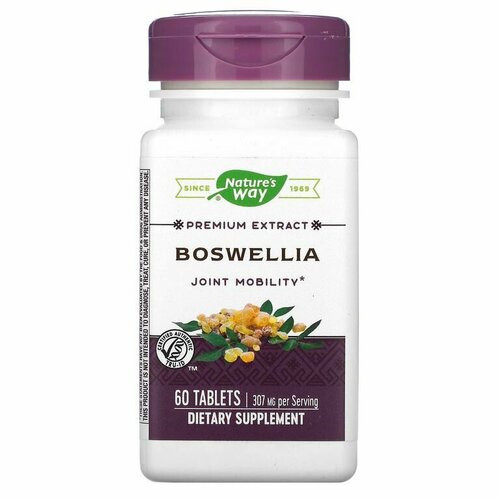 Босвеллия экстракт Nature's Way, Boswellia 100 капсул / Добавка для пищеварения, суставов, нервной системы / Для взрослых, мужчин и женщин