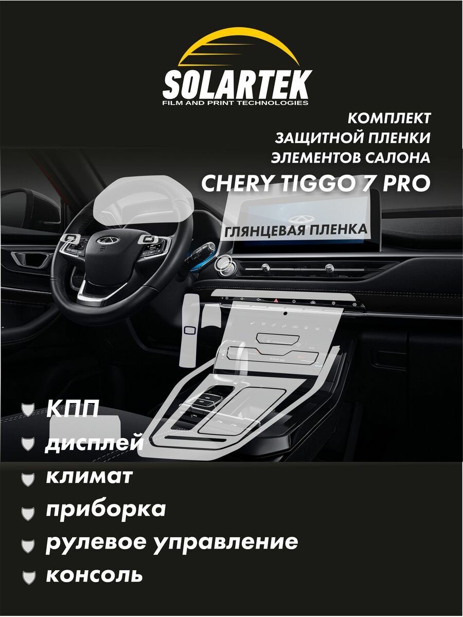 CHERY TIGGO 7 PRO Комплект защитных матовых пленок