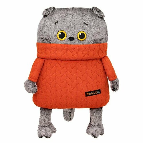 Мягкая игрушка-подушка «Кот в свитере с косами», 32 см подушка btrace air 51х36х12см оранжевый серый