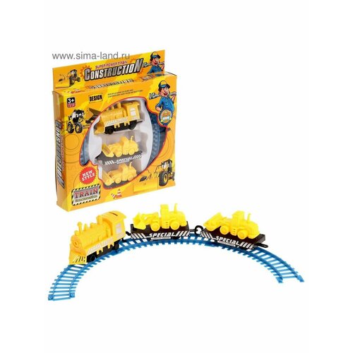 Железная дорога Строитель работает от батареек 582₽