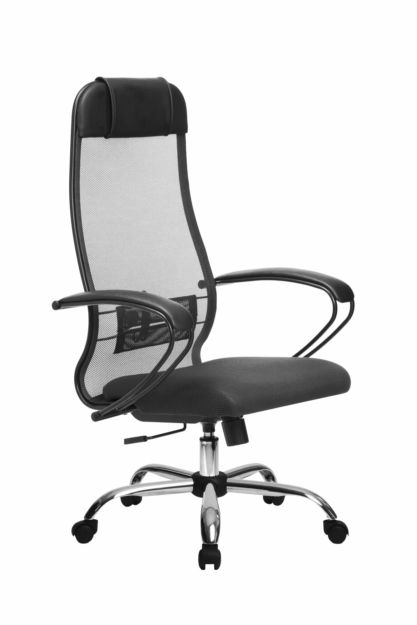 Компьютерное кресло МЕТТА-11(MPRU)/подл.130/осн.003 сетка Темно-серый/Темно-серый