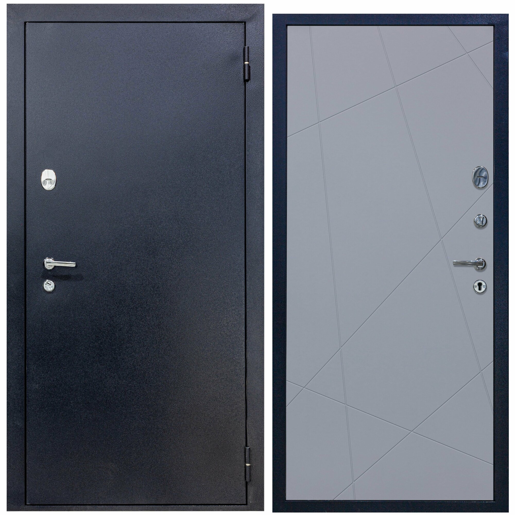 Дверь входная металлическая DIVA 510 2050х960 Правая Титан - Д11 Силк Маус, тепло-шумоизоляция, антикоррозийная защита для квартиры и дома