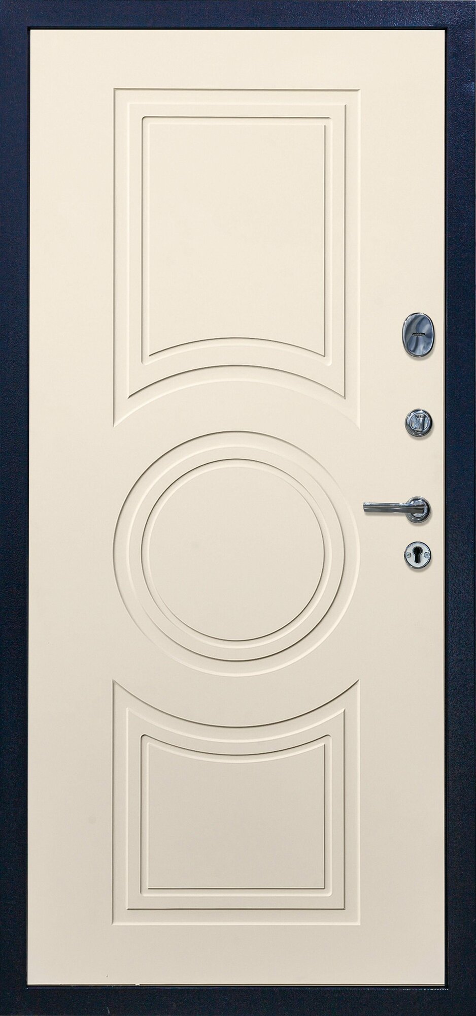 Дверь входная металлическая DIVA 510 2050х860 Левая Титан - Д8 Софт шампань, тепло-шумоизоляция, антикоррозийная защита для квартиры и дома - фотография № 3