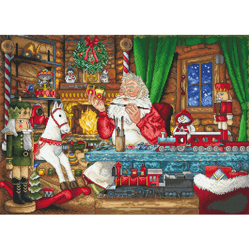 набор для вышивания крестом letistitch the reindeers on its way LetiStitch Набор для вышивания L8074 Getting ready for the Christmas