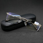 Готовые очки мужские-женские безободковые EAE 1037 C2 - изображение