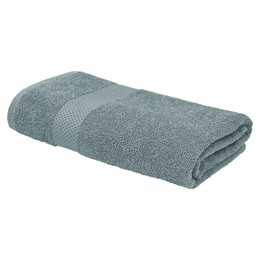 Махровое банное полотенце Веста 70х130 серый/ плотность 380 гр/кв. м