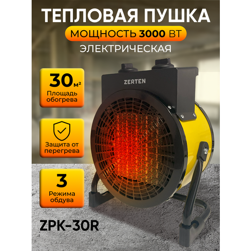 Тепловая пушка электрическая обогреватель тепловентилятор