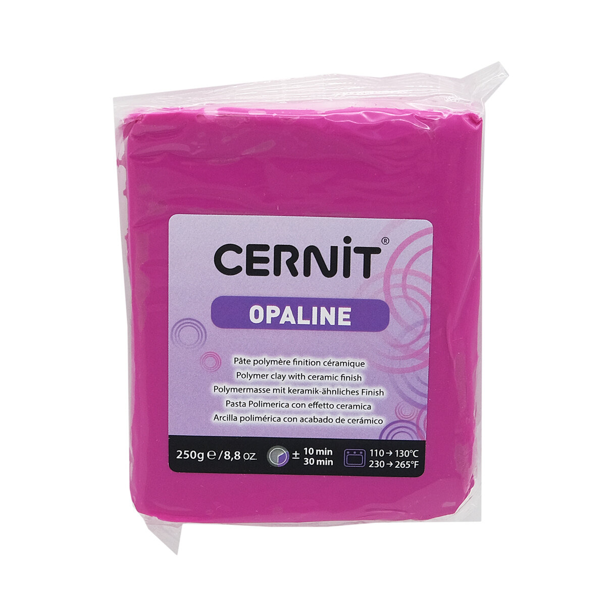 Пластика полимерная запекаемая 'Cernit OPALINE', 250 г (460 маджента)