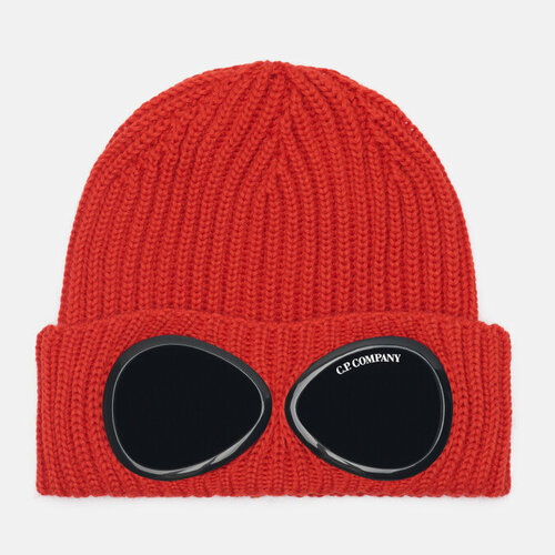 Шапка C.P. Company, шерсть, утепленная, размер uni, красный