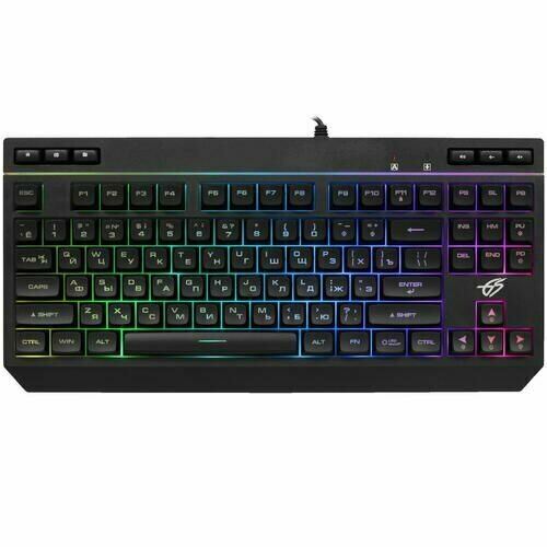 Клавиатура проводная DEXP Friendly Fire TKL мембранная клавиш - 93 USB черная 358000₽