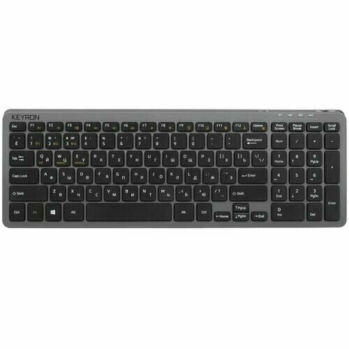Клавиатура беспроводная KEYRON Zero Gravity 4835548 ножничная клавиш - 99 Bluetooth радиоканал серая 573400₽