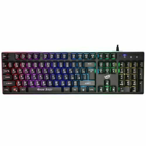 Клавиатура проводная DEXP Hellfire GK-100 G010 мембранная клавиш - 104 USB черная 384100₽