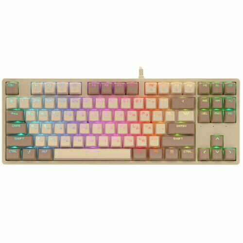 Клавиатура проводная ARDOR GAMING Pathfinder AG-FL-Pa87LRed-WBR механическая Kailh LongHua Red клавиш - 87 USB коричневая 6855₽