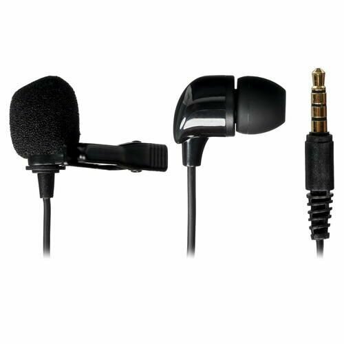 Микрофон JBL CSLM30, проводной, петличный, -42 дБ, от 60 Гц до 18000 Гц, кабель - 150 см, jack 3.5 мм черный