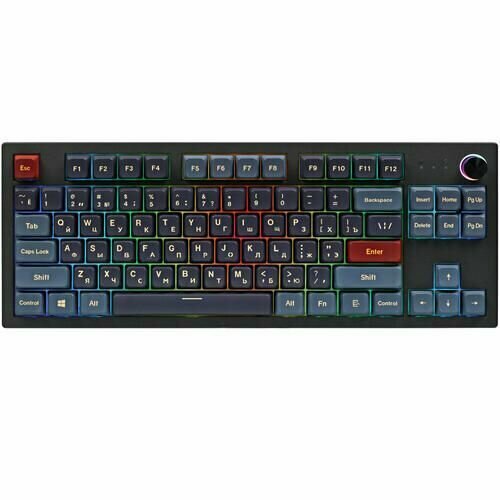 Клавиатура проводная Montech Mkey 87 Darkness механическая Gateron Yellow клавиш - 85 USB черная 1880900₽