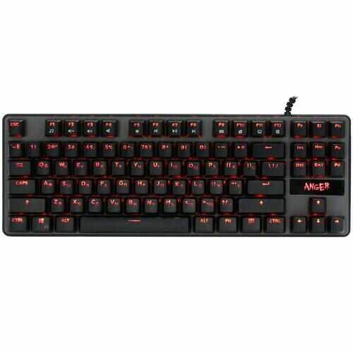 Клавиатура проводная DEXP Anger TKL механическая Red клавиш - 87 USB черная 285000₽