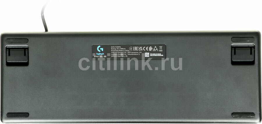 Клавиатура Logitech 920-010447 USB, 84 клавиши, чёрная - фото №6