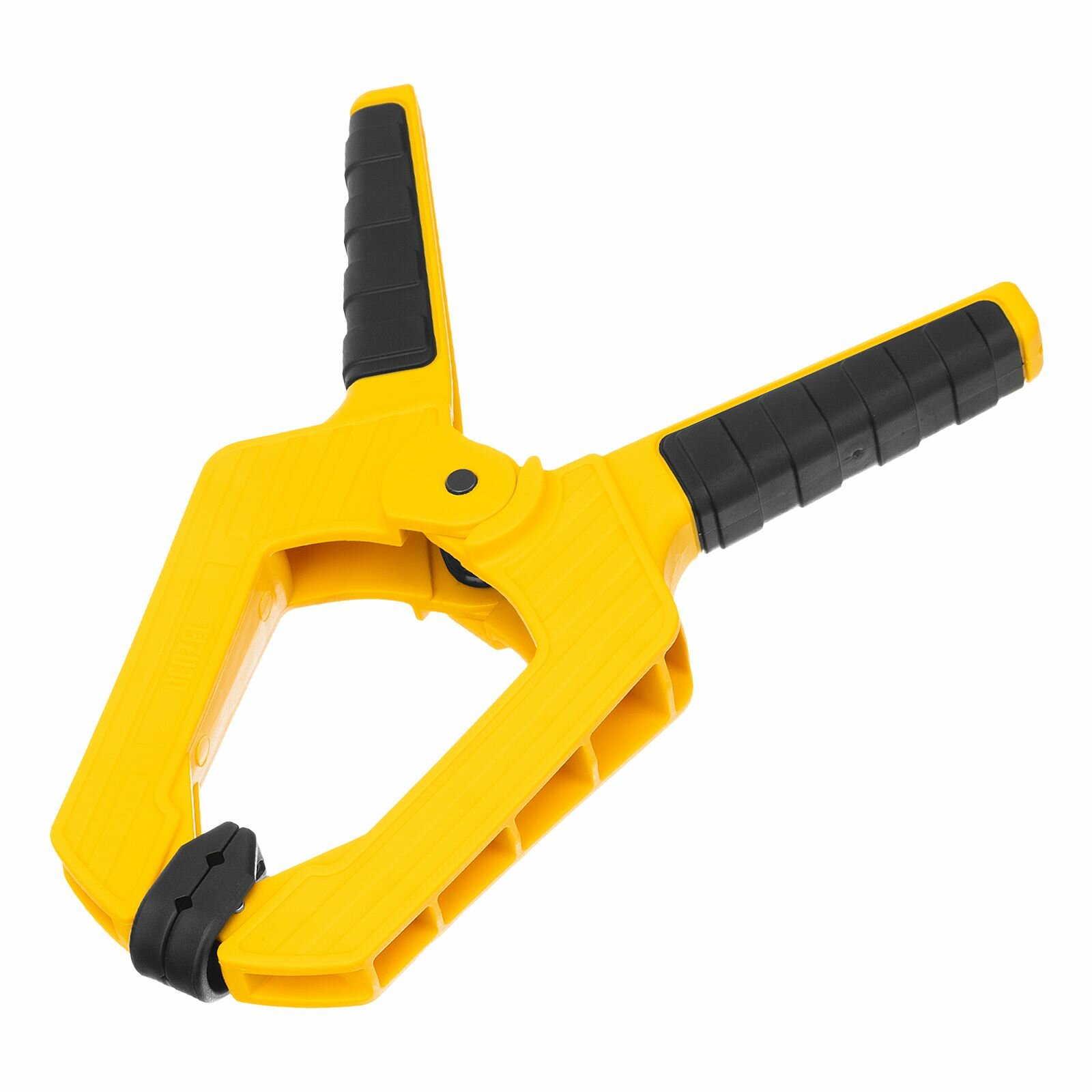 фото Струбцина клещеобразная усиленная 100 х 80 мм двухкомпонентные рукоятки Denzel 20798