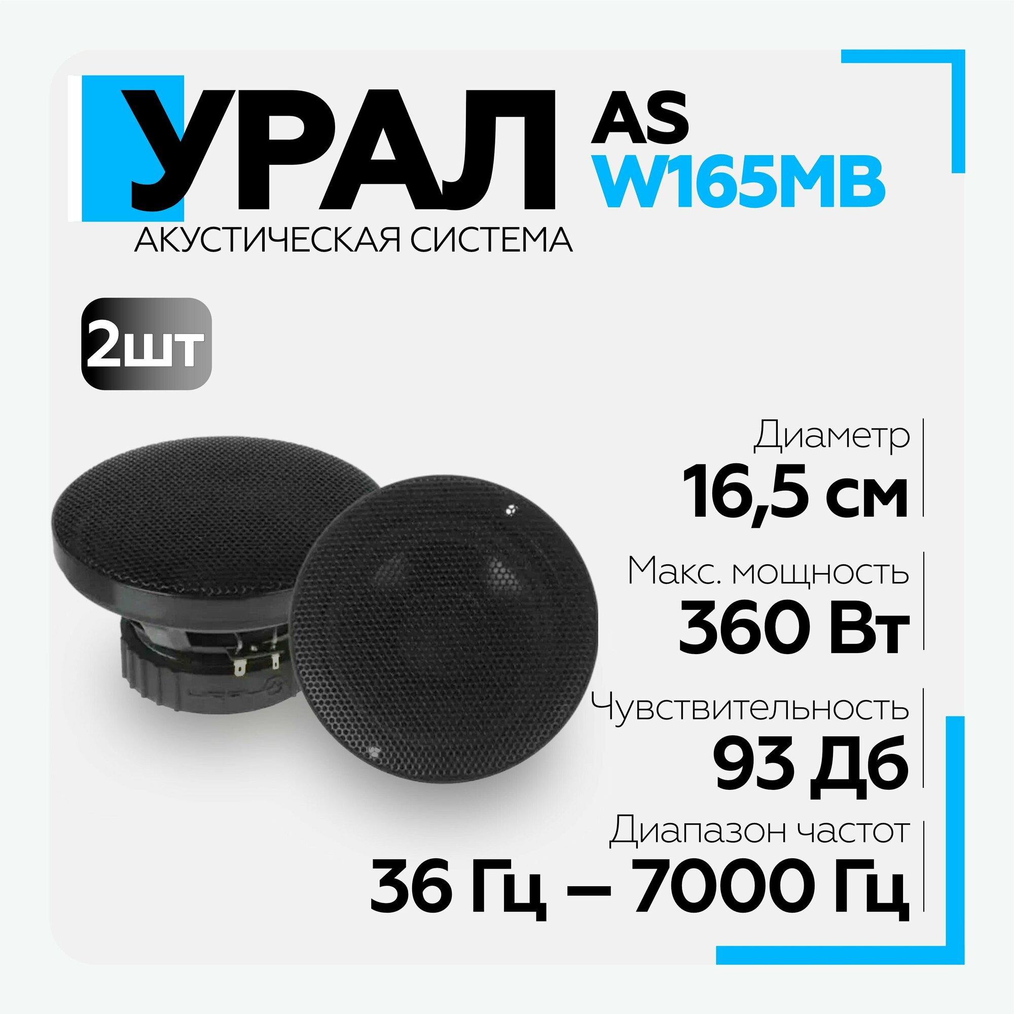 Автомобильная акустика Урал AS-W165MB - фотография № 7