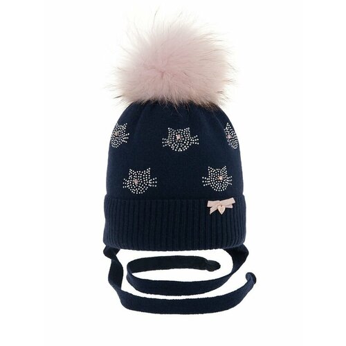 фото Шапка mialt, размер 52-54, синий