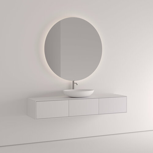 Тумба подвесная под 2 раковины 120 см. Vivomobili BIANCO ALASKA