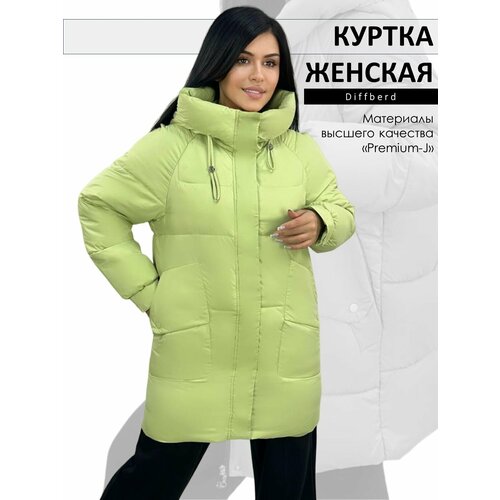 фото Куртка diffberd, размер 46, зеленый