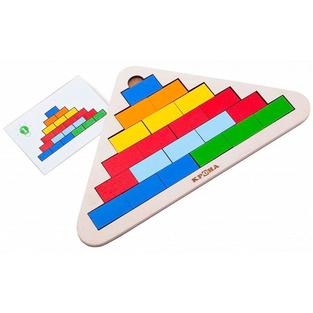 фото Деревянная Головоломка Мозаика Кирпичики 143-116