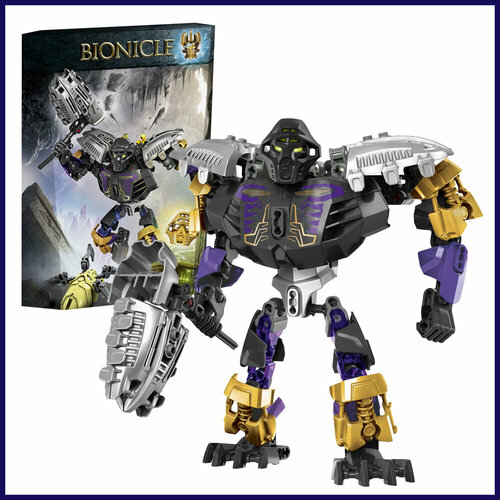 Конструктор детский Bionicle Бионикл Онуа-Повелитель Земли, 108 деталей / совместим с лего / для мальчиков
