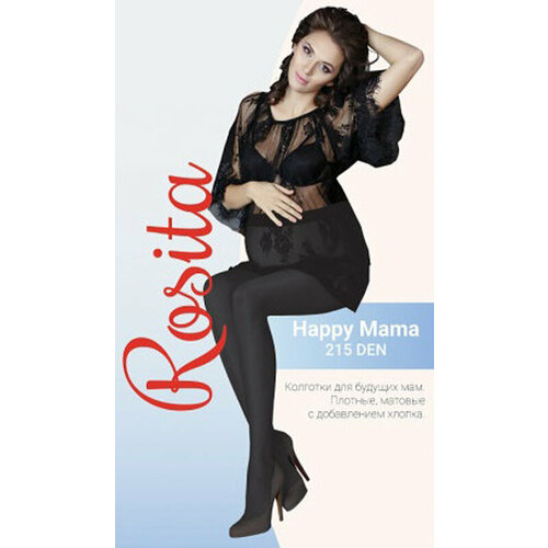 Колготки для беременных Rosita Happy mama 215, размер 4, (чёрный) черный