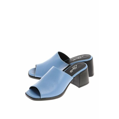 Сабо  Estello, натуральная кожа, размер 37, голубой
