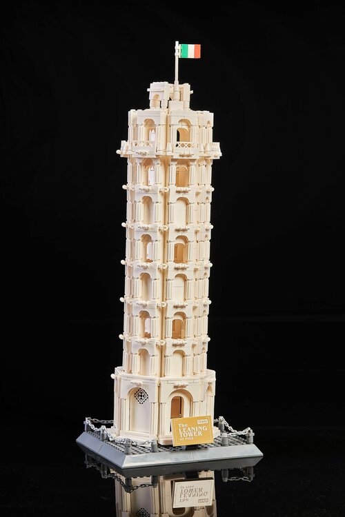 Конструктор легосовместимый Архитектура мира, Пизанская башня, Тоскана, Италия, 1334 детали
