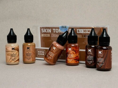 Изображение товара Краска Tattoo Ink сет "Skin Tone" - 30 мл