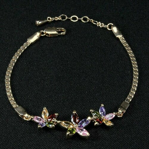 Браслет Rigant, искусственный камень, 1 шт., размер 15.5 см, мультиколор