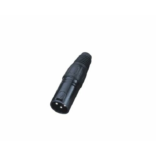 Разъем кабельный XLR ECO RX004M (папа) 3-х контактный (черный)