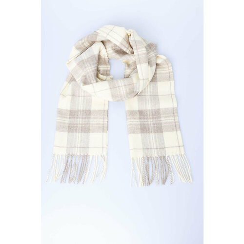 Шарф KHAN Cashmere, 165х30 см, бежевый