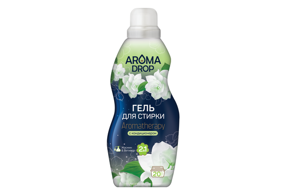 Гель для стирки Aroma Drop Aromatherapy 2в1 Жасмин и Ветивер 1кг - фото №18