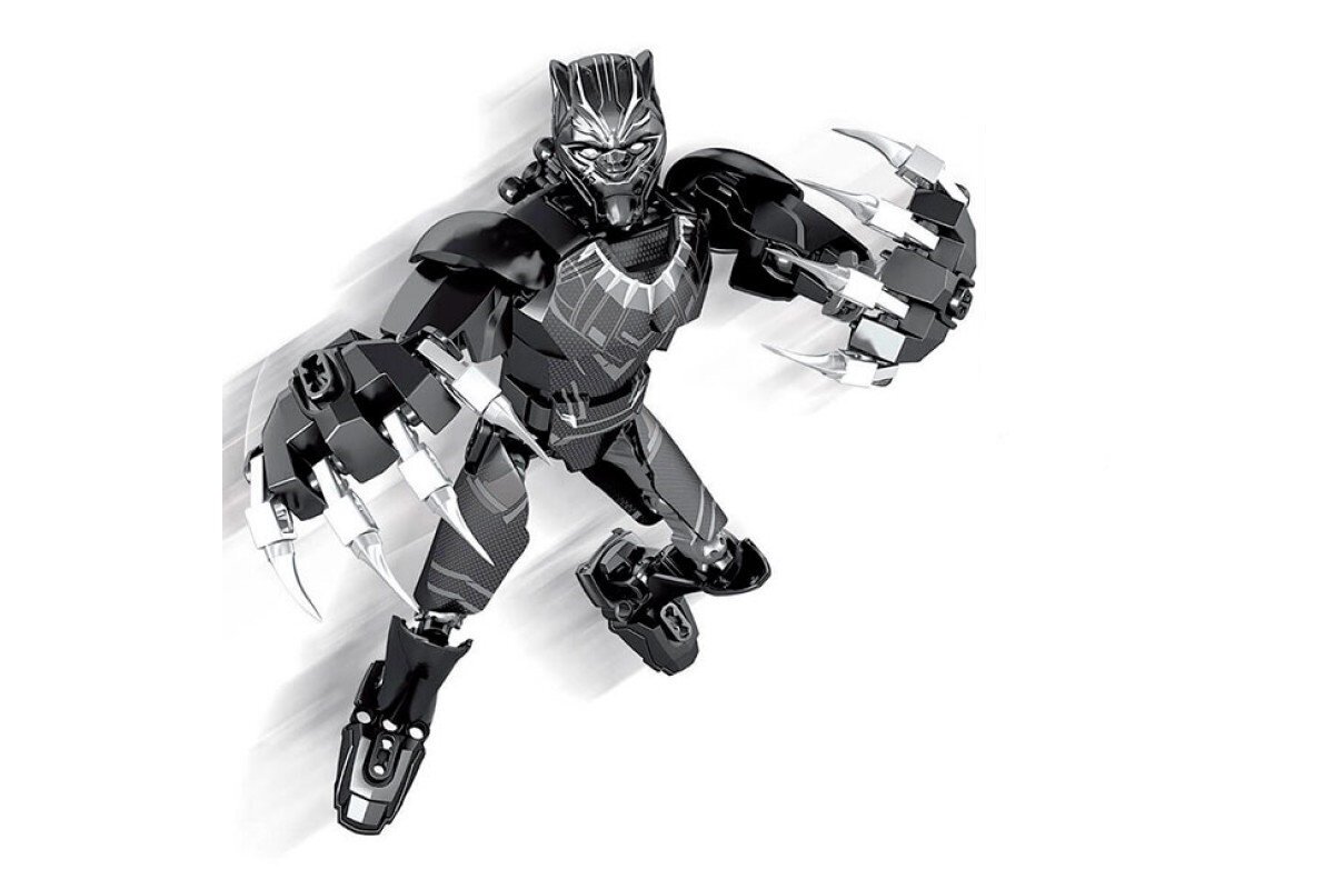 фото Конструктор KSZ Heroes Assemble арт. 328-2 " Black Panther" 68 дет.