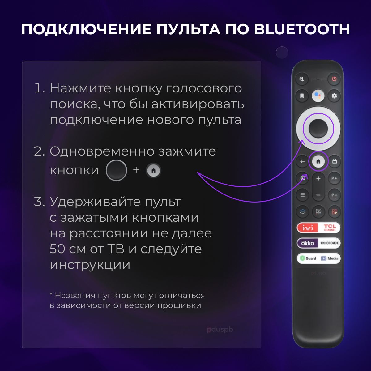 Голосовой пульт для TCL iFFALCON RC902V FMR5/RC902V FMRJ Smart TV — фото 7