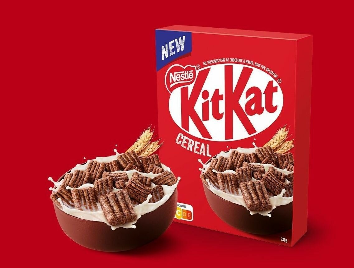 Сухой завтрак Nestle KitKat Хрустящие шоколадные подушечки 330 гр (Испания) — фото 1