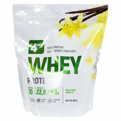 фото Whey protein, 900 г, double chocolate / двойной шоколад 4me nutrition
